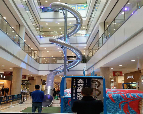 不锈钢旋转滑梯