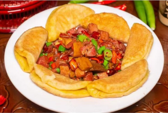 黄煎辣子牛肉